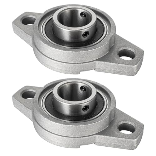 ‎KCNOFNC 2 Stück Stehlager 20mm Innendurchmesser, kugelgelagertes Flanschgehäuse，Lagerbock mit Kugellager, Gehäuselager, Lager Gehäuse von KCNOFNC