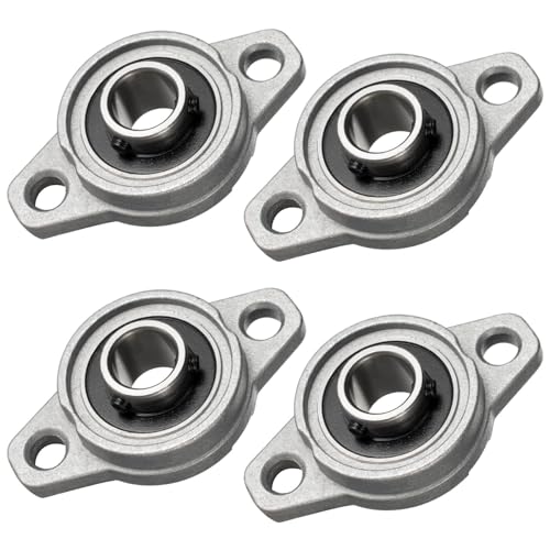 KCNOFNC 4 Stück Stehlager 12mm Innendurchmesser, kugelgelagertes Flanschgehäuse,Lagerbock mit Kugellager, Gehäuselager, Lager Gehäuse KCNOFNC 4 Stück Stehlager 12mm Innendurchmesser, kugelgelagertes Flanschgehäuse,Lagerbock mit Kugellager, Gehäuselager, Lager Gehäuse von KCNOFNC