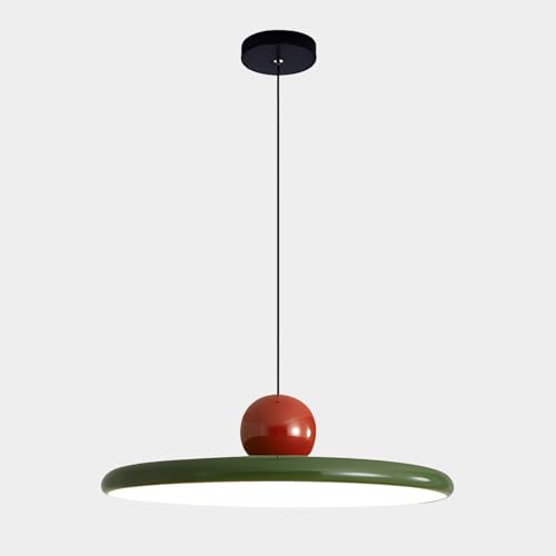 KCO Lighting Vintage Green Pendant Light Industrial Farmhouse Round Pendant Lighting Modern LED Simple Pendant Light Fixtures Ceiling Hanging Contemporary Pendant Lights Kitchen Island von KCO