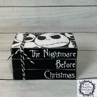 Halloween Mini Bücherstapel/ Bücher Stapeln/ Holz Dekorieren von KCRusticDesignsCo