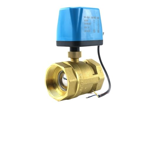 1/2" bis 2" AC 220V 12V24V Normalerweise geschlossener 2-Draht 1-Steuerung Elektrischer Messing-Kugelhahn for Ersetzen des Magnetventils(1",DC12-24V) von KCTRELTQS