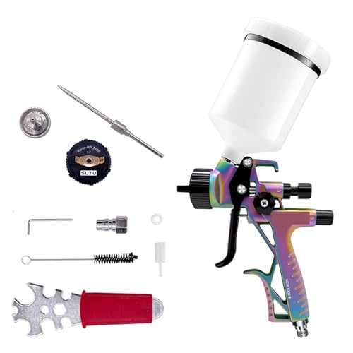 1 Stück 8900 RP/Chameleon Autoreparatur-Lackspray 1,3/1,7 mm Spray mit Adapter und Mischtank Luftspray auf Wasser-/Ölbasis(8900) von KCTRELTQS