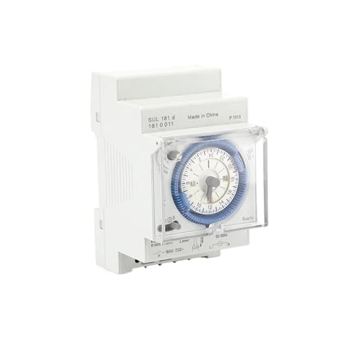1 Stück mechanischer Zeitschalter SUL181D 96-maliges Ein-/Ausschalten pro Tag Zeiteinstellbereich 15 Minuten Zeitschalter mechanischer 24-Stunden-Zeitschalter von KCTRELTQS