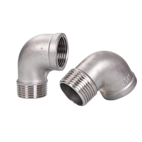 1 stück 1/2 "3/4" 1 "Innengewinde x Außengewinde Street Elbow 90 Grad Abgewinkelt SS 304 Edelstahl rohr Fitting Anschlüsse(90 Eblow M to F 1l8) von KCTRELTQS