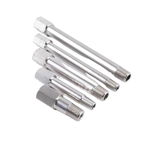 1 stück 1/8 "1/4" 3/8 "BSPT Männlich Weiblich Gewinde 304 Edelstahl Lange Nippel Rohr Fitting Anschluss adapter Koppler(BSP1I8-L 125mm) von KCTRELTQS
