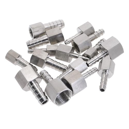 1 stück 6mm 10mm 12mm Schlauch Barb Schwanz 1/4 "1/2" Zoll BSPT Innengewinde Stahl gerade Umwandlung Adapter Rohr Fitting(8mm Brab,1/2") von KCTRELTQS