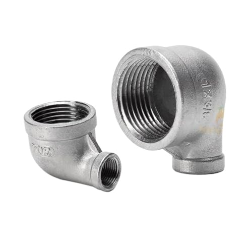 1 stück BSPT Reduziert Innengewinde Straße Ellenbogen 90 Grad Abgewinkelt SS 304 Edelstahl Rohr Fitting Anschlüsse(90 Eblow G1.2F-3l4F) von KCTRELTQS
