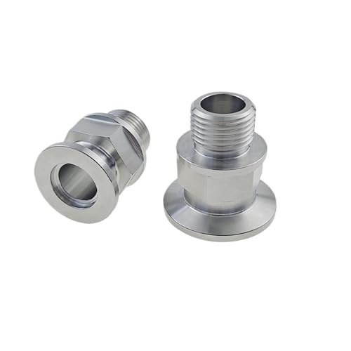 1 stück KF16 KF25 Vakuum zu G1/8 "1/4" 3/8 "1/2" 1 "BSPP Außengewinde Edelstahl Flansch Rohr Hex Rohr Fitting(G Thread,KF16_1/2") von KCTRELTQS