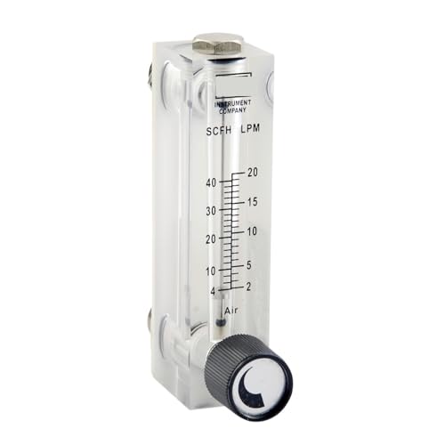 1 stück LZT-8 Panel Typ Acryl Rohr Rotameter Werkzeuge Wasser Fließt meter sanitär Wasser Rotameter(08A08M-V) von KCTRELTQS