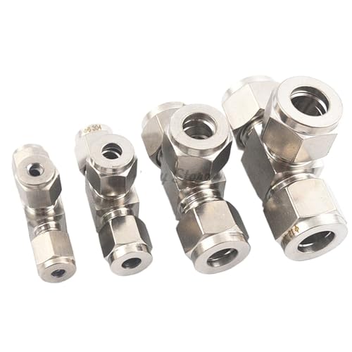 1 stück edelstahl 304 einzigen ferrule t rohr fitting Ferrule stecker rohr armaturen(3/8") von KCTRELTQS