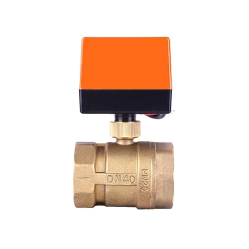 1 stücke 1-1/4 "1-1/2" Elektrische Kugelhahn 3-draht 2 Punkt Steuerung 2 möglichkeiten DN 32 DN40 Messing Motorisierte Kugelhahn 220V 12V 24V(1-1/4",220VAC) von KCTRELTQS