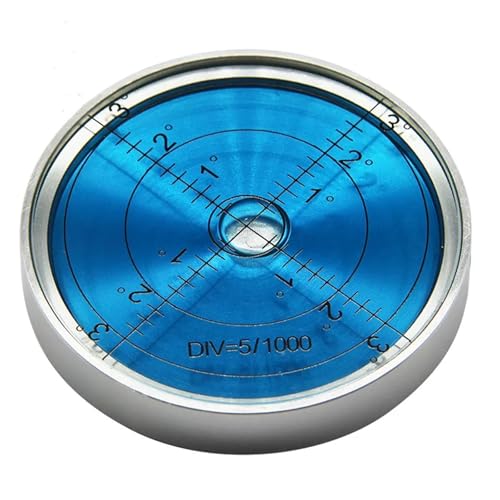 1pc 60 * 10mm Magnetische Hohe Präzision Wasserwaage Metall Mit Skala Horizontale Blase(Silver shell blue) von KCTRELTQS