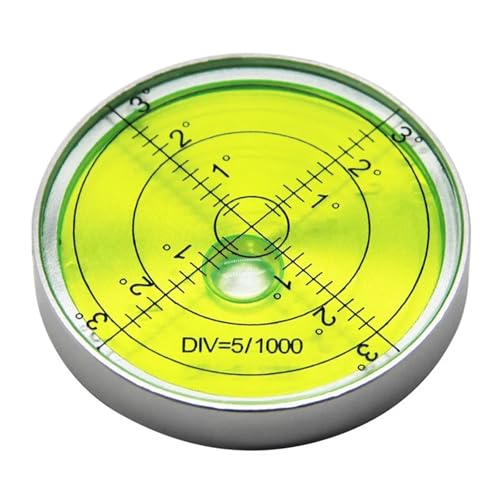 1pc 60 * 10mm Magnetische Hohe Präzision Wasserwaage Metall Mit Skala Horizontale Blase(Silver shell green) von KCTRELTQS