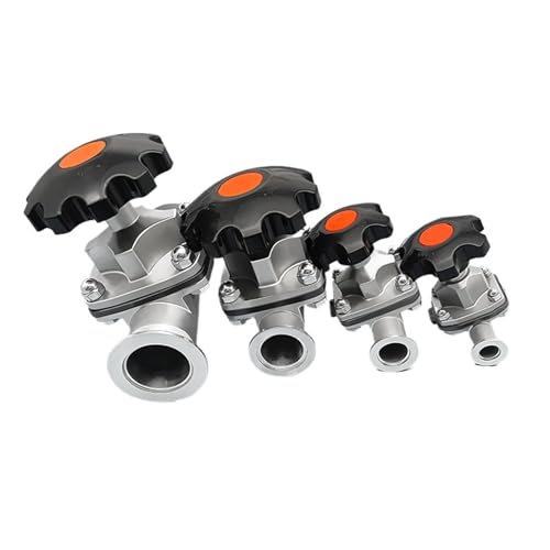 1pc KF16 KF25 KF40 KF50 Vakuum Membran Ventil Manuelle 304 Edelstahl Vakuum Clamp Verbindung Membran Ventil(KF40) von KCTRELTQS