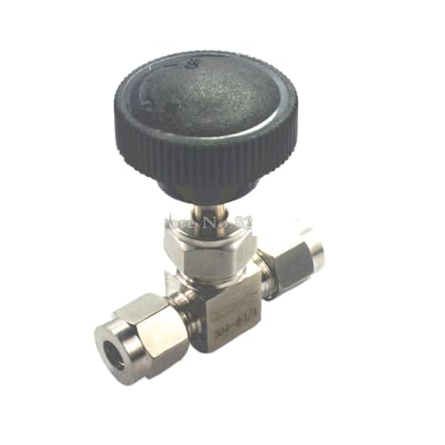 1pc Rohr O/D 3mm Bis 12mm 1/8 "Bis 1/2" SS304 Absperrventil Flow Control Nadelventil Kompression Fitting(1/8") von KCTRELTQS