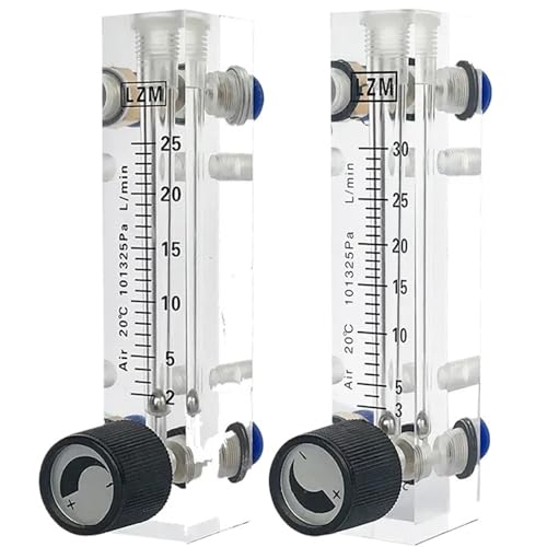 94mm 106mm Höhe Wasser Gas Luft Float Durchflussmesser Panel Typ Rotameter Mit Regelventil(25-250mlPM Water 94H) von KCTRELTQS