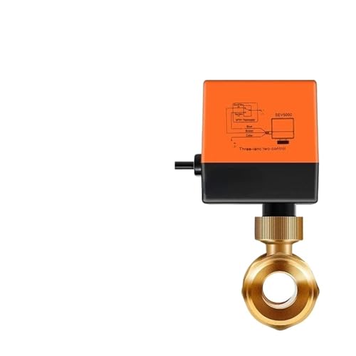 AC220V DC12V 24V Messing Elektro Gewinde Kugelhahn DN15 DN20 DN25 DN32 DN40 2-Wege 3-Draht Magnet Wasserventil(DN20,24V_3 WAY) von KCTRELTQS
