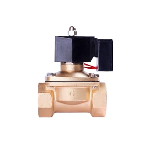 DN15 DN20 DN25 Magnetventil Wasser Luft Öl Messing Normal Geschlossen Elektrische 220v 12v 110v 24v for Lange-zeit Worki(2",BSP_12VDC) von KCTRELTQS