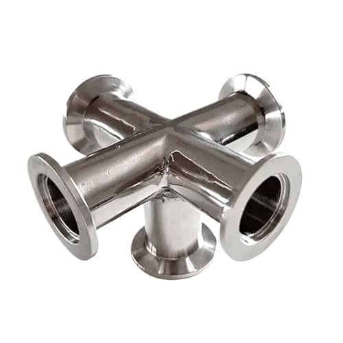 KCTRELTQS 1 stück KF16 KF25 KF40 KF50 Vakuum Gleich Fünf-Weg Sechs-Weg Rohr 304 Edelstahl Vakuum Rohr Adapter(Equal Five-Way,KF25) von KCTRELTQS