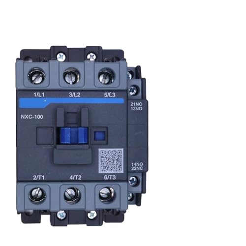 KCTRELTQS NXC-100 Schütz 100A AC 24V 36V 48V 110V 127V 220V 380V 415V 1 Öffnen und 1 Schließen Hilfskontakt(AC 127V) von KCTRELTQS