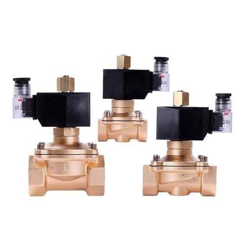 Normalerweise geöffnetes elektrisches Magnetventil Messing DN15 DN20 DN25 Innengewinde Wasserschaltventil 12V 24V 110V 220V(1-1/4",VITON-SEAL_24VDC_NORMALLY OPEN) von KCTRELTQS
