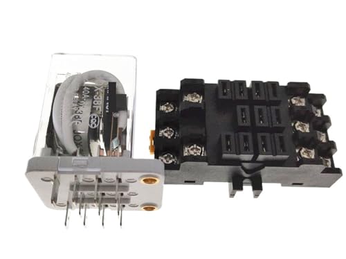 Relais JQX-38F 24VDC Hochleistungsrelaissockel PT38F-11 40A 11PIN(1PCS) von KCUWRTVRK