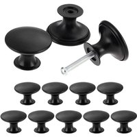 12er-Pack Schrankknöpfe im Vintage-Chic-Stil – Antike Küchenschrankgriffe – 30 mm runde Möbeltürknöpfe – Schwarz 12er-Pack Schrankknöpfe im Vintage-Chic-Stil – Antike Küchenschrankgriffe – 30 mm runde Möbeltürknöpfe – Schwarz von KCVV