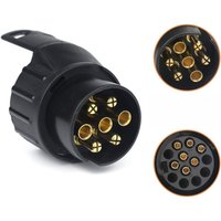 7/13 Anhängerstecker-Adapter, 7- auf 13-polig, Anhängerkupplungsanschluss, 7-polig auf 13-polig, für Autoanhänger, Traktor, Wohnwagen, Fahrradträger 7/13 Anhängerstecker-Adapter, 7- auf 13-polig, Anhängerkupplungsanschluss, 7-polig auf 13-polig, für Autoanhänger, Traktor, Wohnwagen, Fahrradträger von KCVV