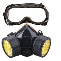 Atemschutzmaske, wiederverwendbares Atemschutzmasken-Set, Anti-Staub- und Anti-Gas-Chemikalienmaske mit Schutzbrille für Malerarbeiten, DIY-Schleifen Atemschutzmaske, wiederverwendbares Atemschutzmasken-Set, Anti-Staub- und Anti-Gas-Chemikalienmaske mit Schutzbrille für Malerarbeiten, DIY-Schleifen von KCVV
