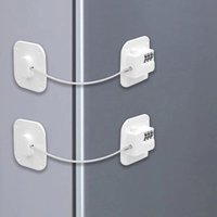 Kcvv - 2er-Pack Kühlschrankschloss mit Code, Kühlschrankschloss für Kinder, selbstklebendes Zahlenschloss für Kühlschrank, Sicherheitsschloss für Kcvv - 2er-Pack Kühlschrankschloss mit Code, Kühlschrankschloss für Kinder, selbstklebendes Zahlenschloss für Kühlschrank, Sicherheitsschloss für von KCVV