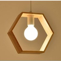 Kcvv - E27 Kreative Pendelleuchten Industrielle Holz-Deckenleuchte Moderne Leuchte Zeitgenössische Leuchte Pendelleuchten Deckenleuchten Leuchte von KCVV