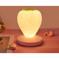 Kcvv - Erdbeerlicht, Touch-Nachttischlampe, Nachtlicht für LED-Dekor, Erdbeer-Nachtlicht, Silikon-Nachtlicht, süßes Erdbeerlampen-Design, von KCVV