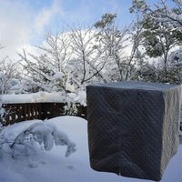 Kcvv - IBC-Wassertank-Abdeckung, 1000 l, Behälterabdeckung, Wassertank, regendicht, mit Reißverschluss, winddicht, Anti-UV, reißfest, 120 x 100 x 116 von KCVV