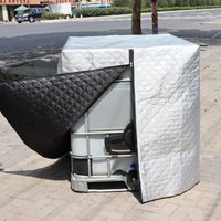 IBC-Wassertankabdeckung, 1000 l, Behälterabdeckung, Wassertank, regenfest, mit Reißverschluss, winddicht, Anti-UV, reißfest, 120 x 100 x 116 cm von KCVV