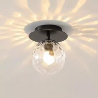 Kcvv - Nordische kleine Glasdeckenleuchte, Innenbadezimmer in der Nähe von Deckenleuchten, Metall-Einbaudeckenleuchte, moderne Deckenlampe für von KCVV