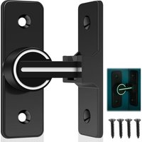 Kcvv - Leuchtender Schiebetürschlossriegel für den Innenbereich, 90 ° kippbarer Türhakenriegel, Diebstahlsicherungs-Haspenschnallen-Schlossriegel, Kcvv - Leuchtender Schiebetürschlossriegel für den Innenbereich, 90 ° kippbarer Türhakenriegel, Diebstahlsicherungs-Haspenschnallen-Schlossriegel, von KCVV