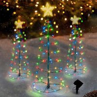 Solar-Weihnachtsdekoration für draußen, hochwertiger LED-Weihnachtsbaum aus Metall, kleiner künstlicher Weihnachtsbaum mit LED-Lichtern, Solar-Weihnachtsdekoration für draußen, hochwertiger LED-Weihnachtsbaum aus Metall, kleiner künstlicher Weihnachtsbaum mit LED-Lichtern, von KCVV