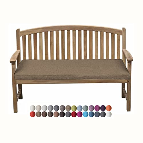 KCYXSMAX Bankauflage Bankkissen Bankpolster für Gartenbank 160x40x5cm Sitzauflage Polsterauflage mit abnehmbarem Bezug für Outdoor Bank Hollywoodschaukel Terrasse Küche Esstisch von KCYXSMAX