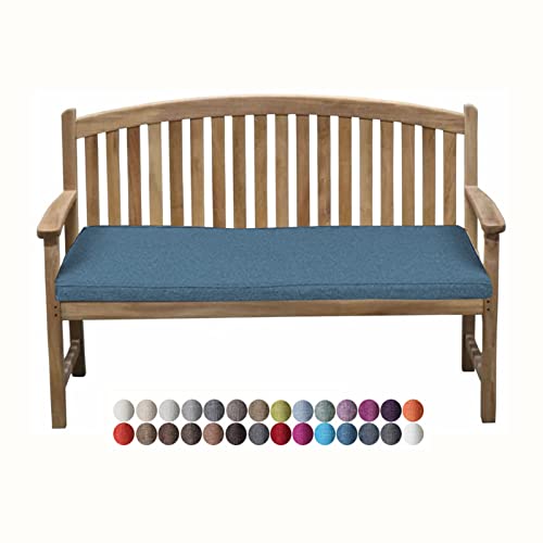 KCYXSMAX Bankauflage Bankkissen Bankpolster für Gartenbank 160x60x5cm Sitzauflage Polsterauflage mit abnehmbarem Bezug für Outdoor Bank Hollywoodschaukel Terrasse Küche Esstisch von KCYXSMAX