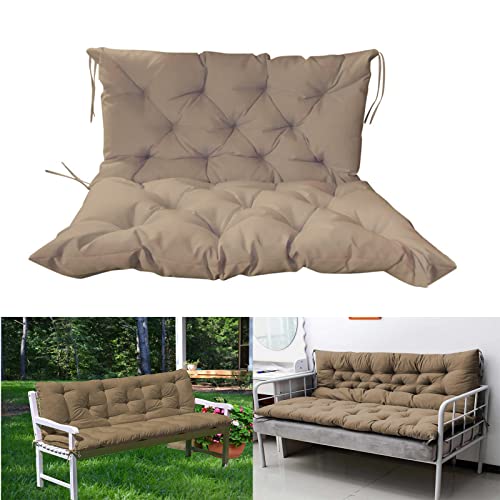 KCYXSMAX Bankkissen mit Rückenteil 150x50x50cm Bankauflage für Gartenbank Auflage und Rückenauflage Wasserdicht Hollywoodschaukel Bank Sitzauflage für Outdoor und Indoor von KCYXSMAX