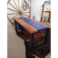Mesquit Wasserfall Epoxy Tisch von KD4WoodDesigns