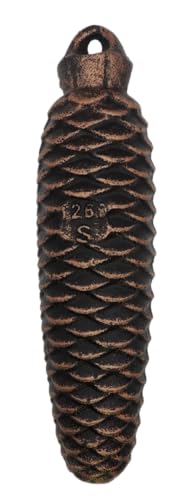 KD89 Gewichte für Kuckucksuhr – handwerkliche Herstellung in Deutschland, aus Gusseisen und Form von Tannenzapfen (1260 g) von KD89
