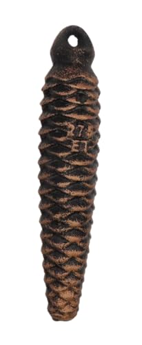 KD89 Gewichte für Kuckucksuhr – deutsche Handarbeit, aus Gusseisen und Form von Tannenzapfen (275 g) von KD89