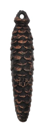 KD89 Gewichte für Kuckucksuhr – handwerkliche Herstellung in Deutschland, aus Gusseisen und Form von Tannenzapfen (375 g) von KD89