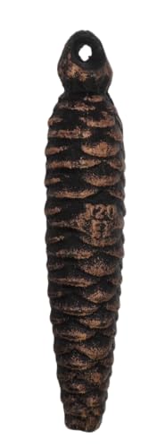 KD89 Gewichte für Kuckucksuhr – handwerkliche Herstellung in Deutschland, aus Gusseisen und Form von Tannenzapfen (320 g) von KD89