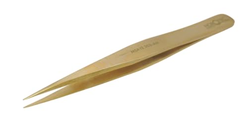 KD89 Horotec MSA12.303 Präzisions-Pinzette für Uhrmacherkunst aus Messing, hervorragende Verarbeitung, Made in Switz, verschiedene Größen zur Auswahl (12.303-AM) von KD89