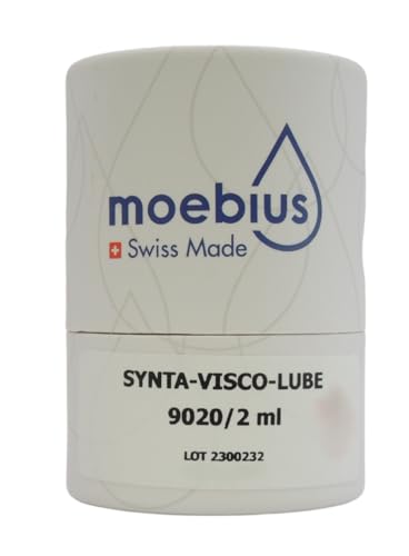 Moebius Synthetische Fette und Öle für die Feinmechanik und Feinmechanik - Swiss Made - für Uhren, Pendel, Kaliber, Chronographen (Synt-Visco-Lube 9020 2ml) von KD89