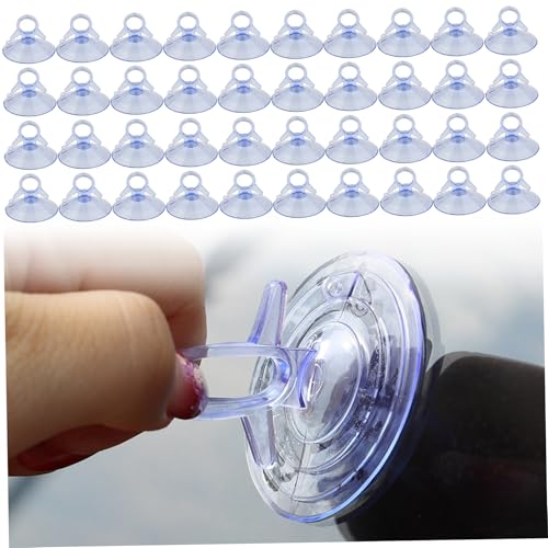 100 Stück Windschutzscheibe Saugnapfbecher, klare PVC kleine Saugnäpfe mit Löchern für Autosonnenschild, Fenster, Badezimmer, Küche 100 Stück Windschutzscheibe Saugnapfbecher, klare PVC kleine Saugnäpfe mit Löchern für Autosonnenschild, Fenster, Badezimmer, Küche von KDAMGOQE