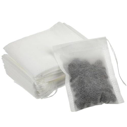 400pcs Teefiltertasche 4x6in Lebensmittelqualität Nicht gewebter Einweg-Teebeutel mit Kordelstring für lose Blatt Mehrzweck leerer Beutel zum Kochen von Suppen, Kräuter, Fußwäsche 400pcs Teefiltertasche 4x6in Lebensmittelqualität Nicht gewebter Einweg-Teebeutel mit Kordelstring für lose Blatt Mehrzweck leerer Beutel zum Kochen von Suppen, Kräuter, Fußwäsche von KDAMGOQE