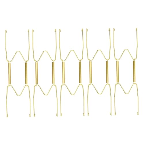 5pcs Plattenbügel für die Wand, 8 Zoll W-förmige Metallplattenausstellungsmontage, erweiterbare Eigenheime für antike Teller, Kunstwerke, Foto 5pcs Plattenbügel für die Wand, 8 Zoll W-förmige Metallplattenausstellungsmontage, erweiterbare Eigenheime für antike Teller, Kunstwerke, Foto von KDAMGOQE